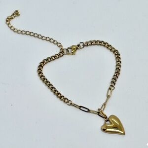 Heart Charm Adjustable Bracelet
